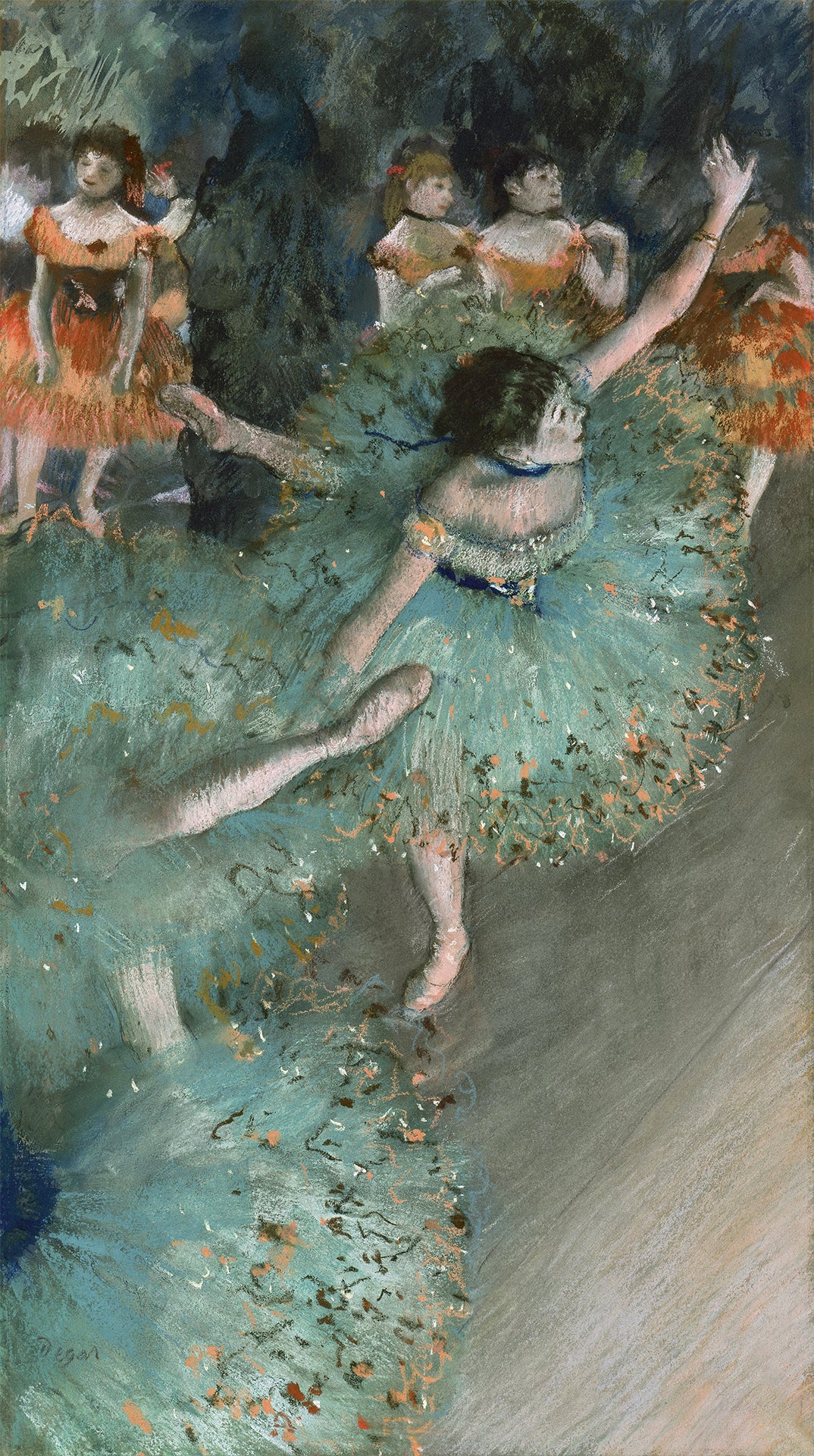 Balancierende Tänzerin (Grüne Tänzerin) - Edgar Degas