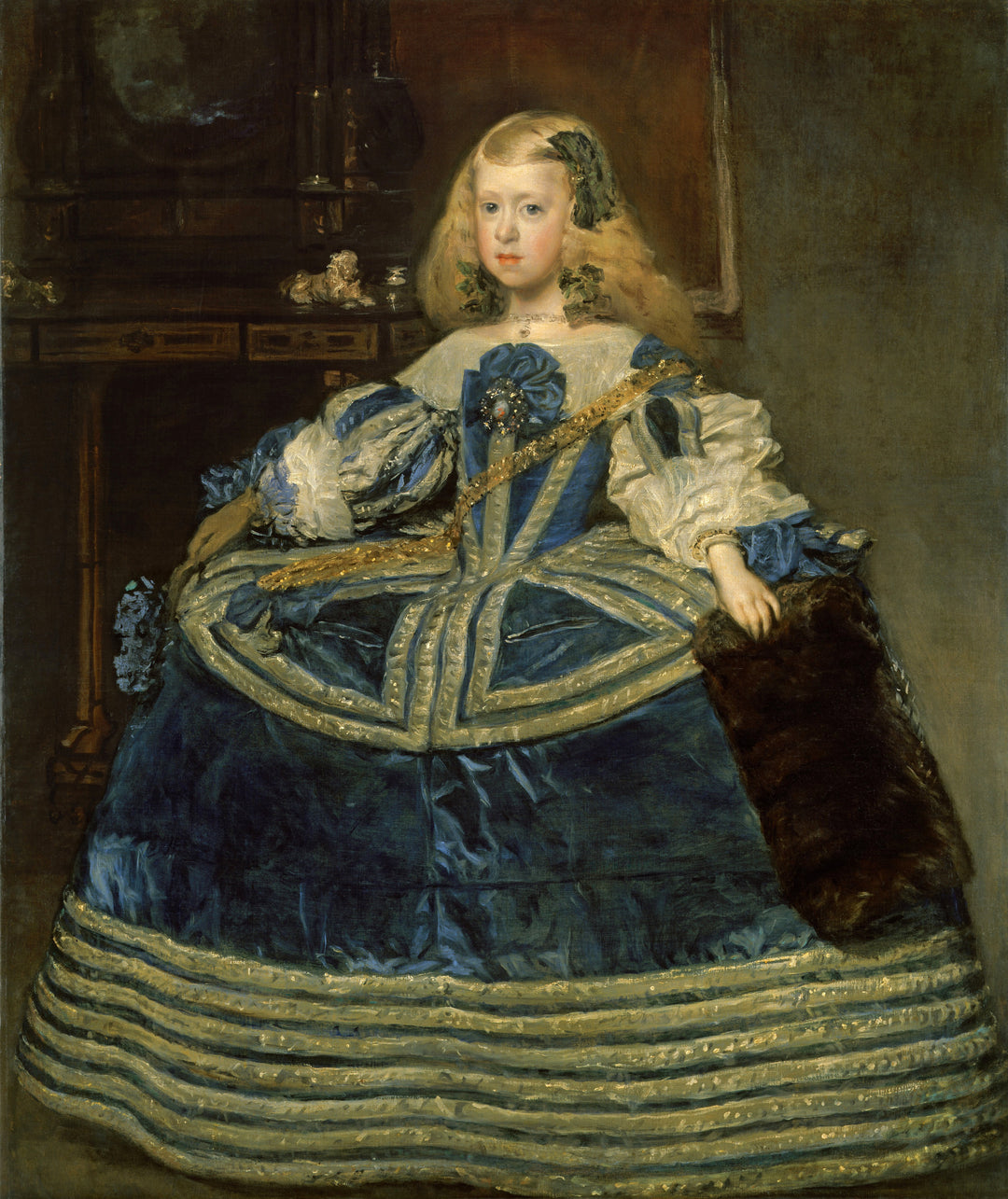 Infantin Margarita Teresa in blauem Kleid, Velázquez