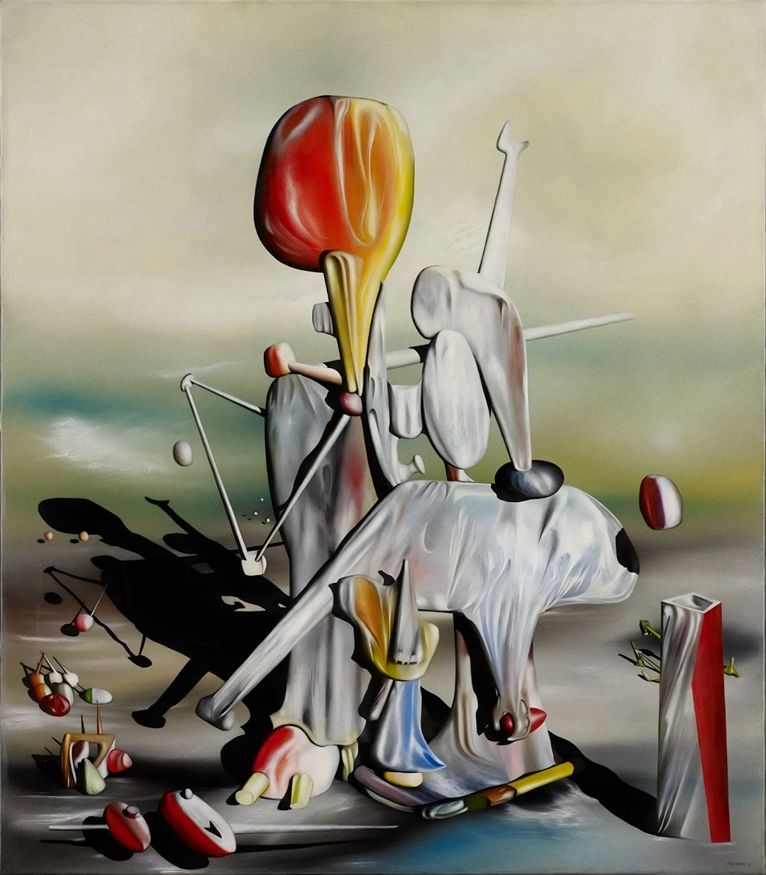 Durch die Vögel, durch das Feuer, aber nicht durch das Glas – Yves Tanguy