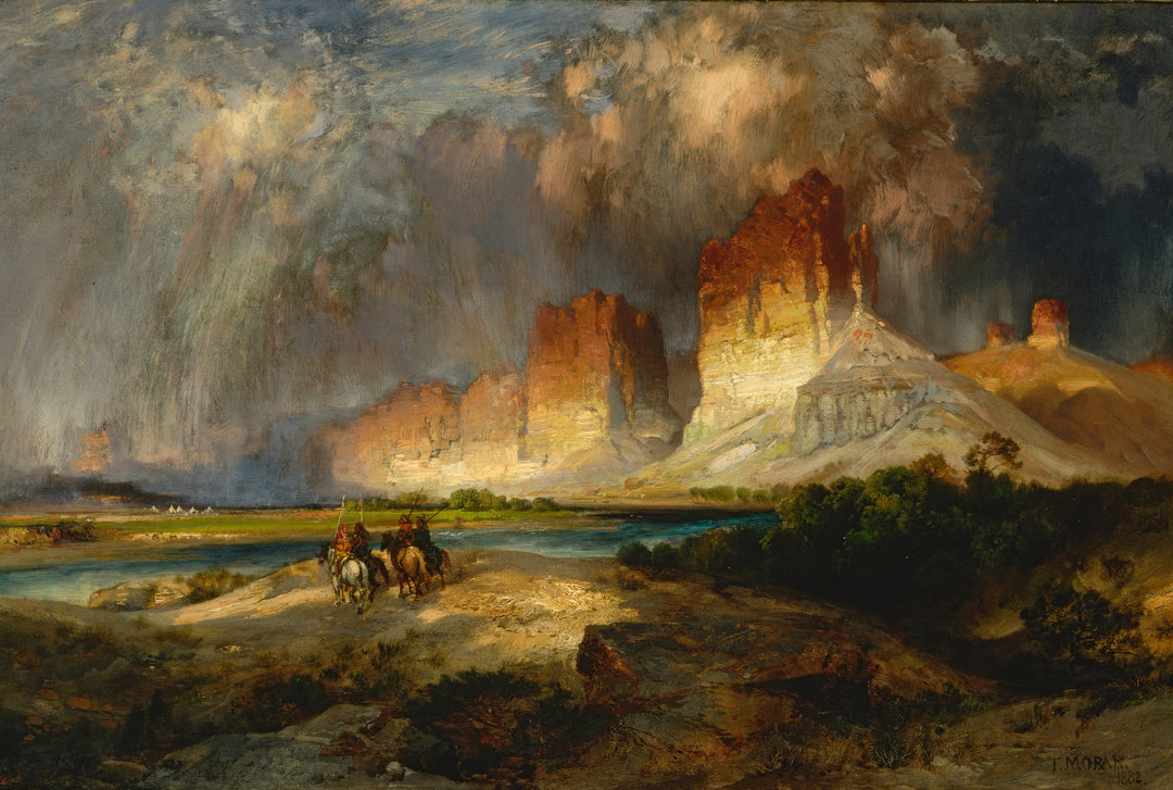 Kliffs am Oberlauf des Colorado River, Wyoming-Territorium - Thomas Moran
