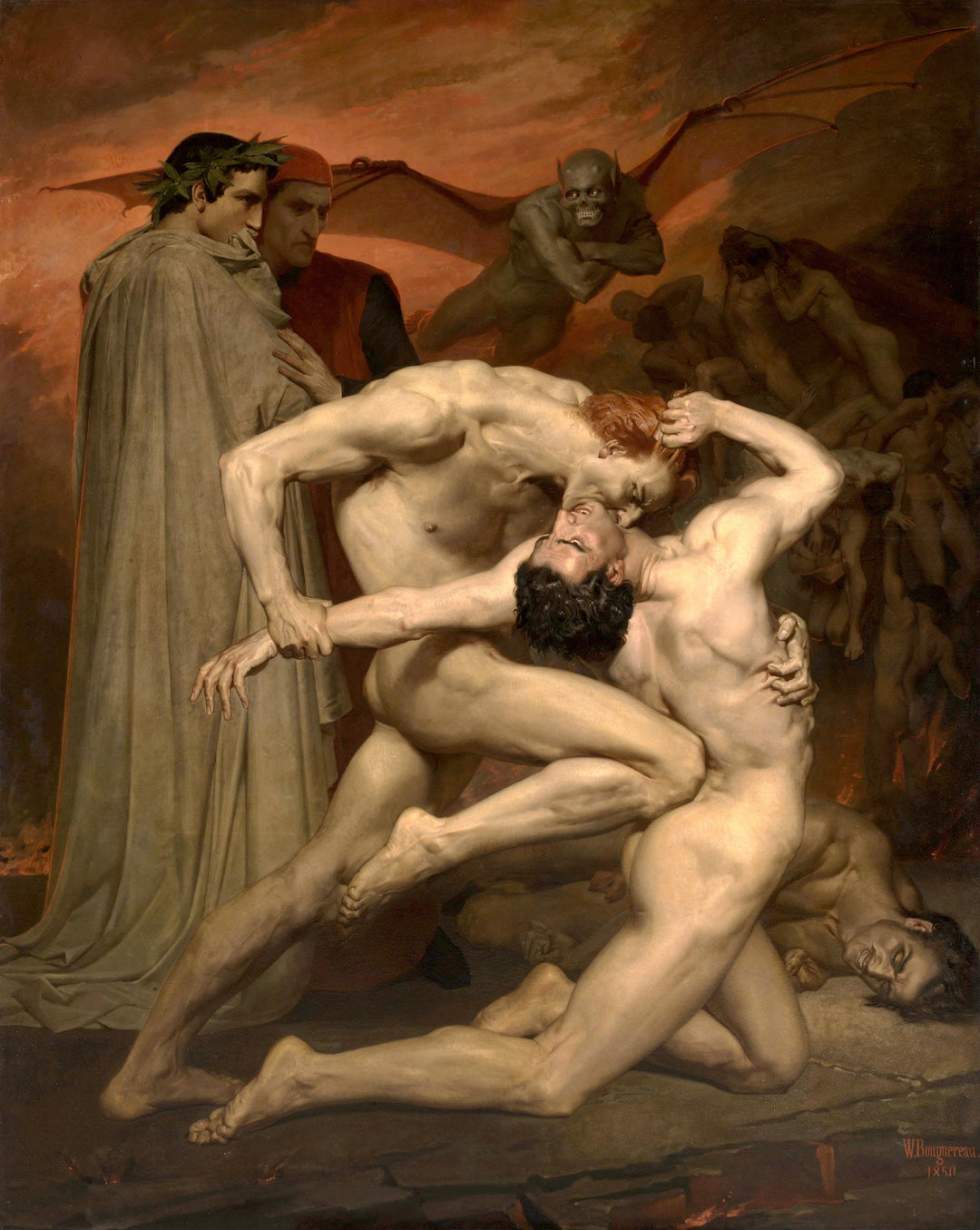 Dante und Vergil in der Hölle – Bouguereau