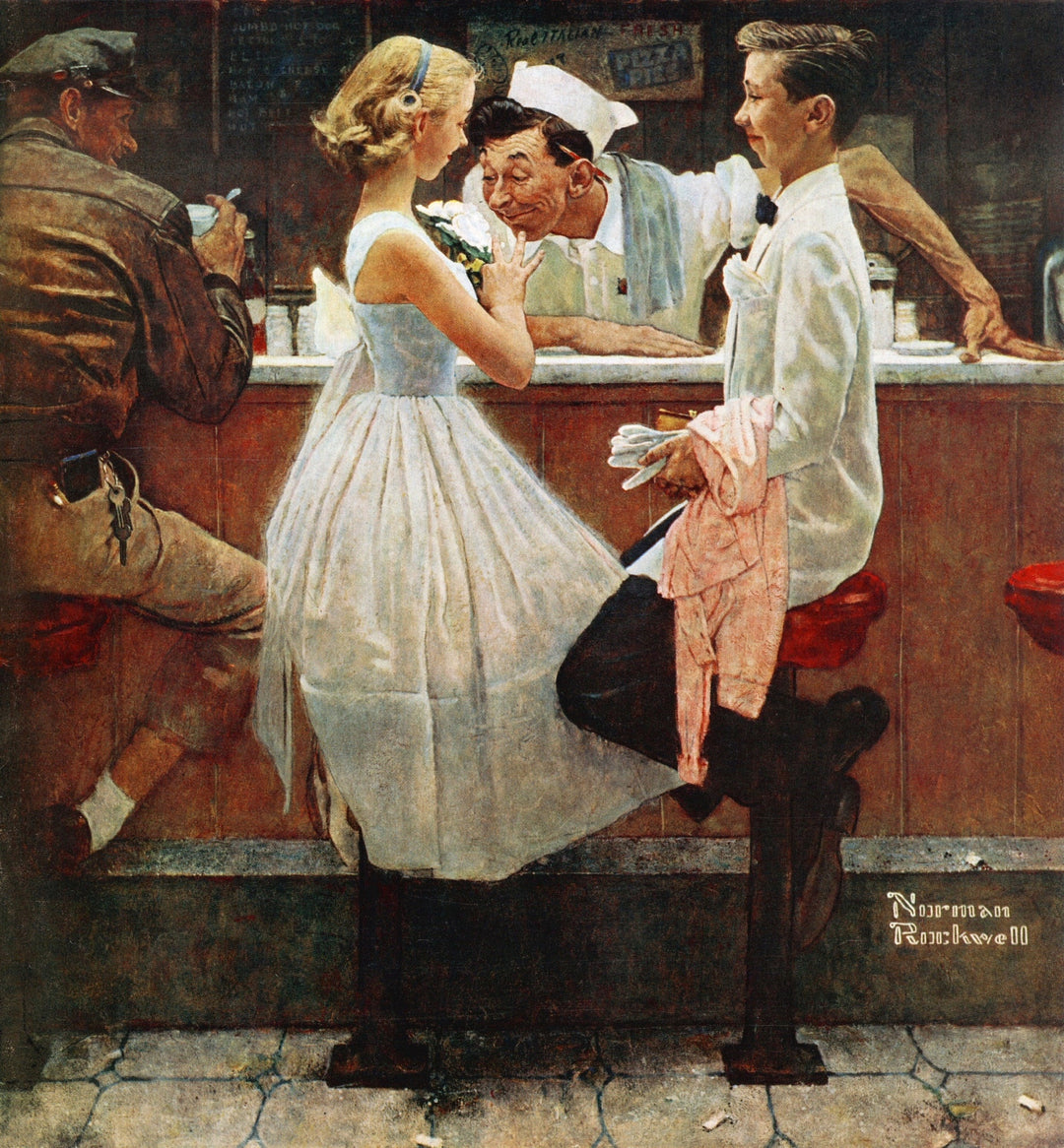 Nach dem Abschlussball - Norman Rockwell