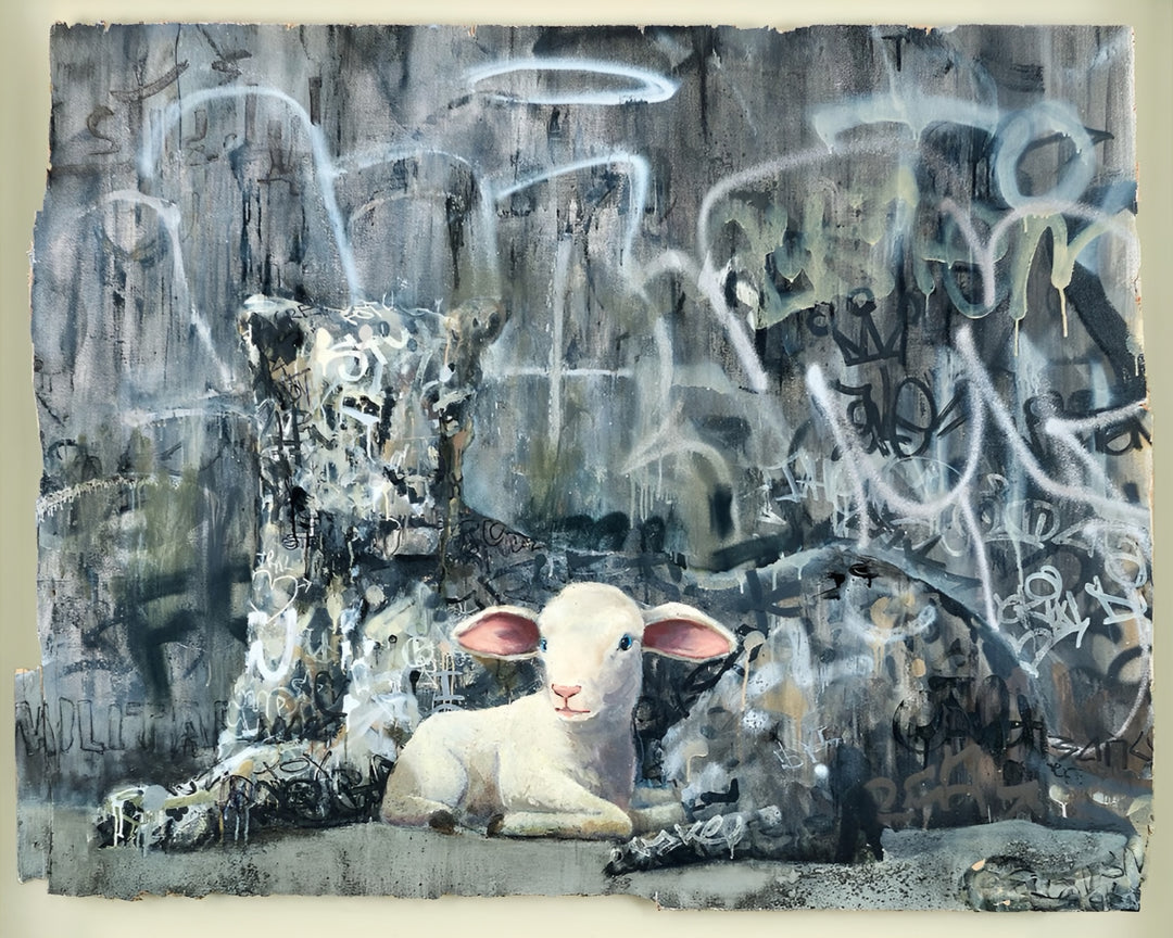 Der Leopard und das Lamm – Banksy