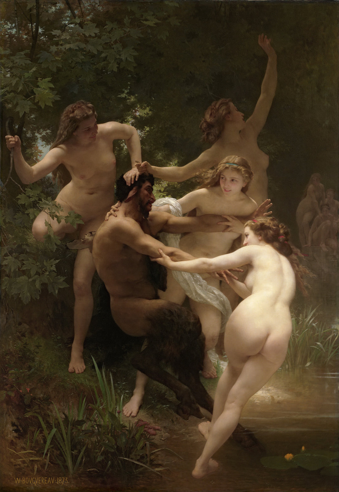 Nymphen und Satyr – Bouguereau