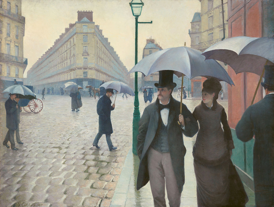 Straße in Paris, Regenwetter - Caillebotte