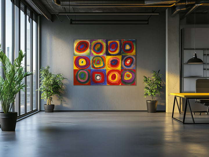 Farbige Studie mit Quadraten - Kandinski