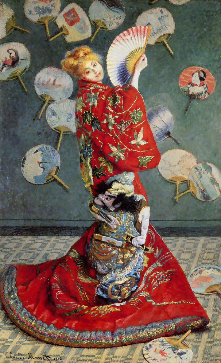 Die Japanerin (Camille Monet im japanischen Kleid) - Monet