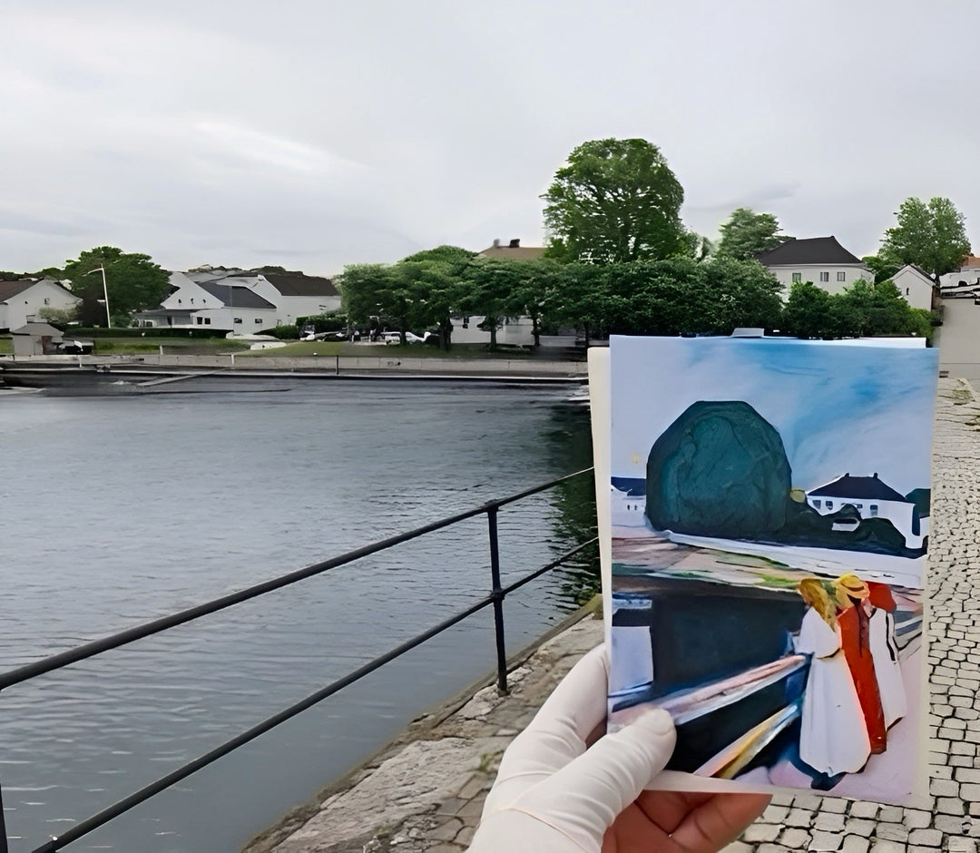 Mädchen auf der Brücke von Edvard Munch