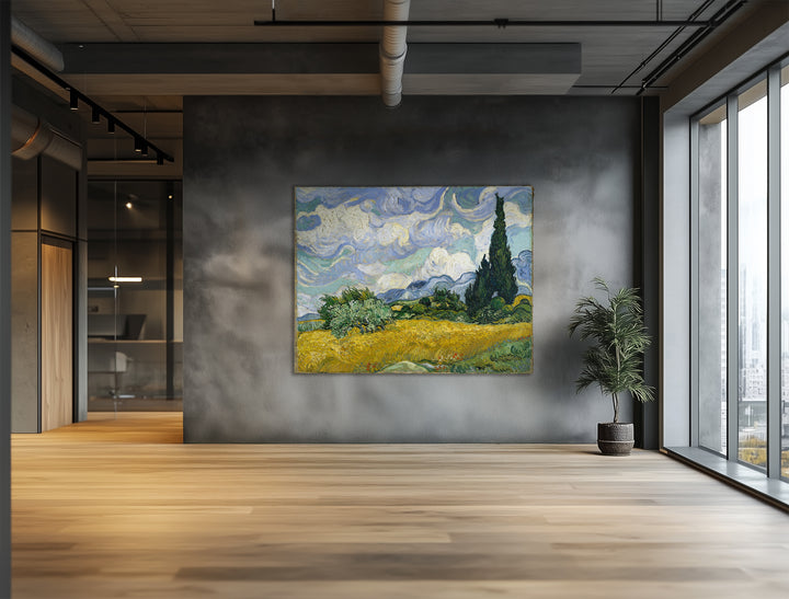 Weizenfeld mit Zypressen - Van Gogh