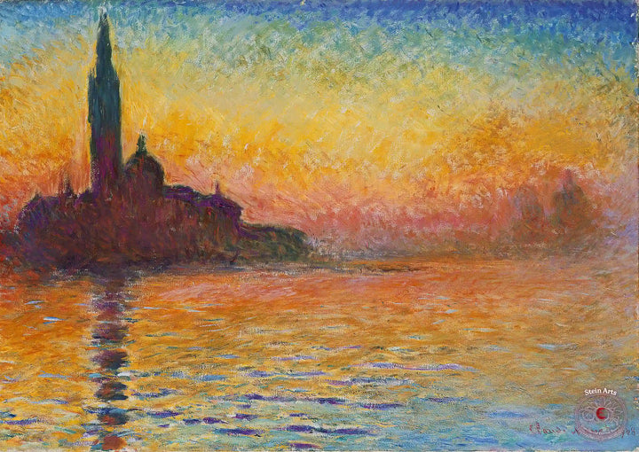 Abenddämmerung in Venedig von Monet