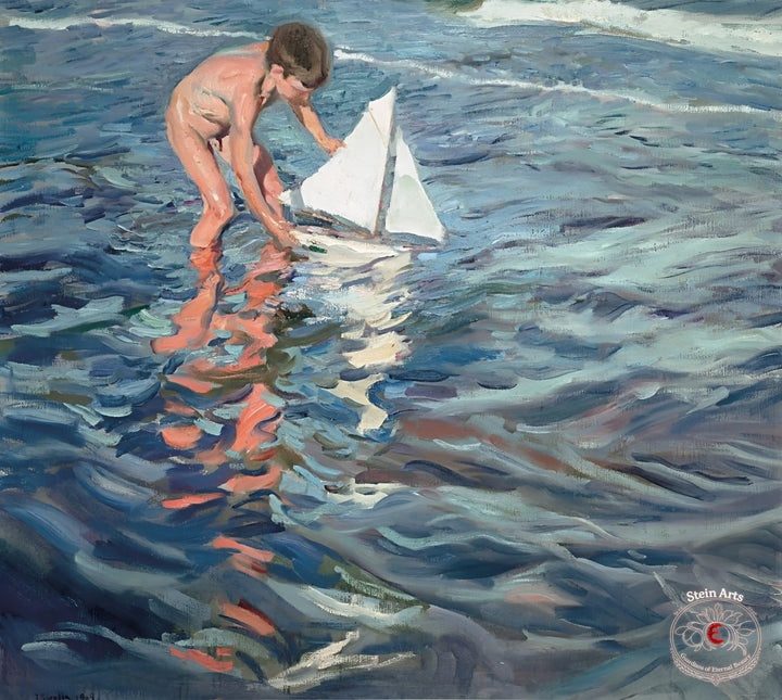 Das kleine Segelboot von Joaquín Sorolla