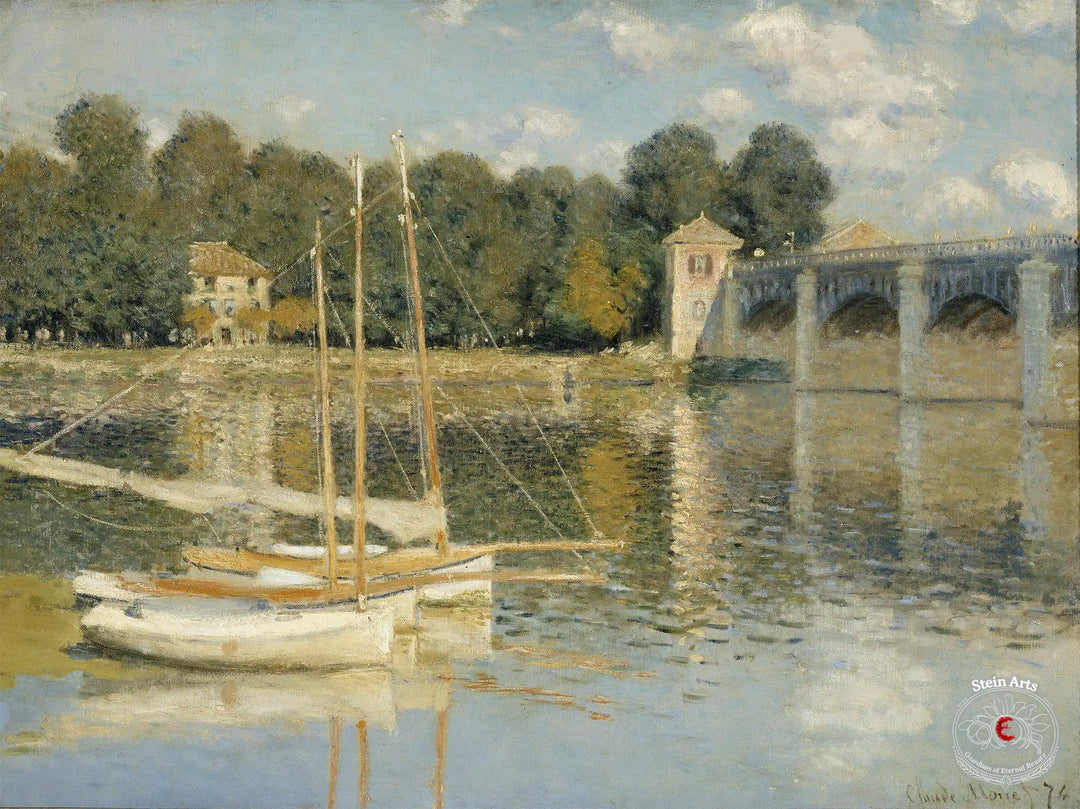 Die Brücke von Argenteuil von Monet