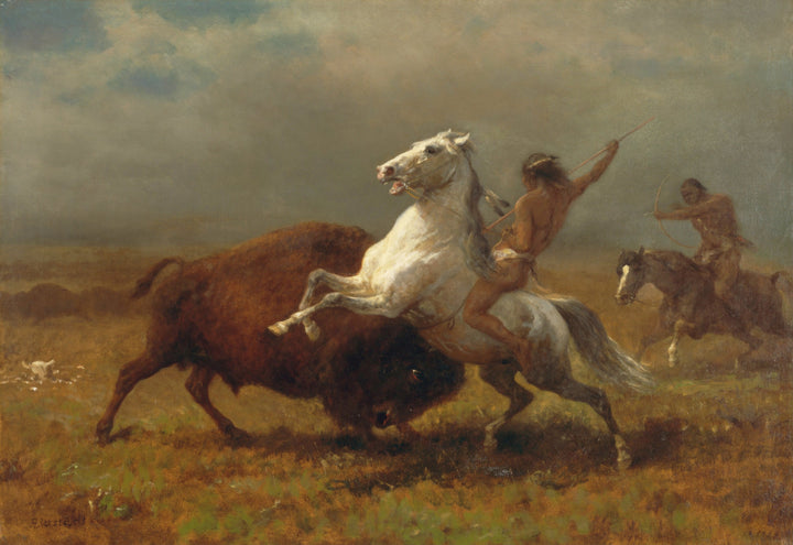 Die letzten Büffel - Albert Bierstadt