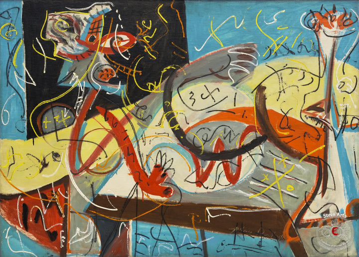 Stenografische Figur von Jackson Pollock
