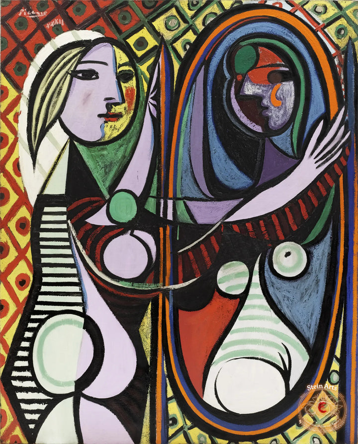 Mädchen vor einem Spiegel von Pablo Picasso