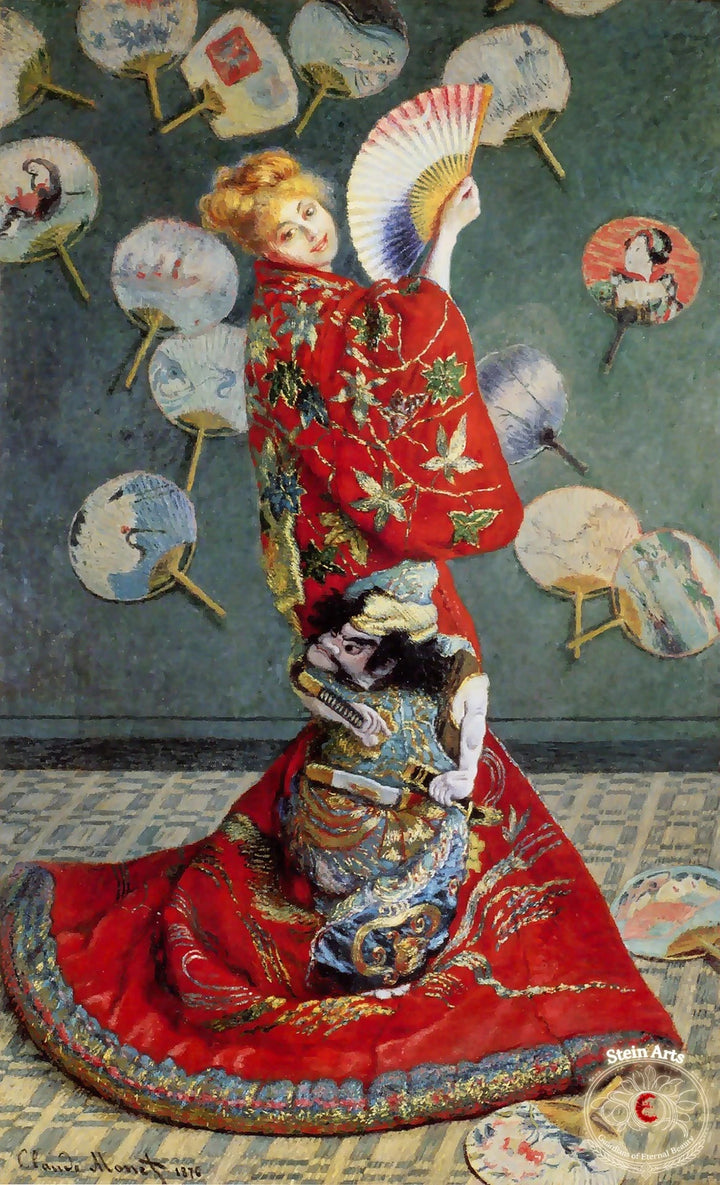 Die Japanerin (Camille Monet im japanischen Kleid) von Monet