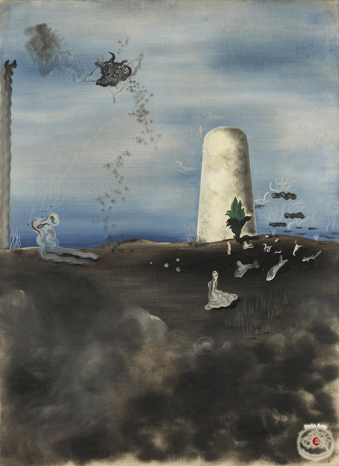 Der Tod, der seine Familie bedroht von Yves Tanguy