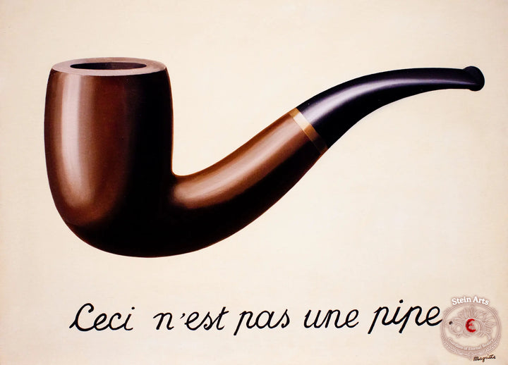 Der Verrat der Bilder (Dies ist keine Pfeife) von René Magritte