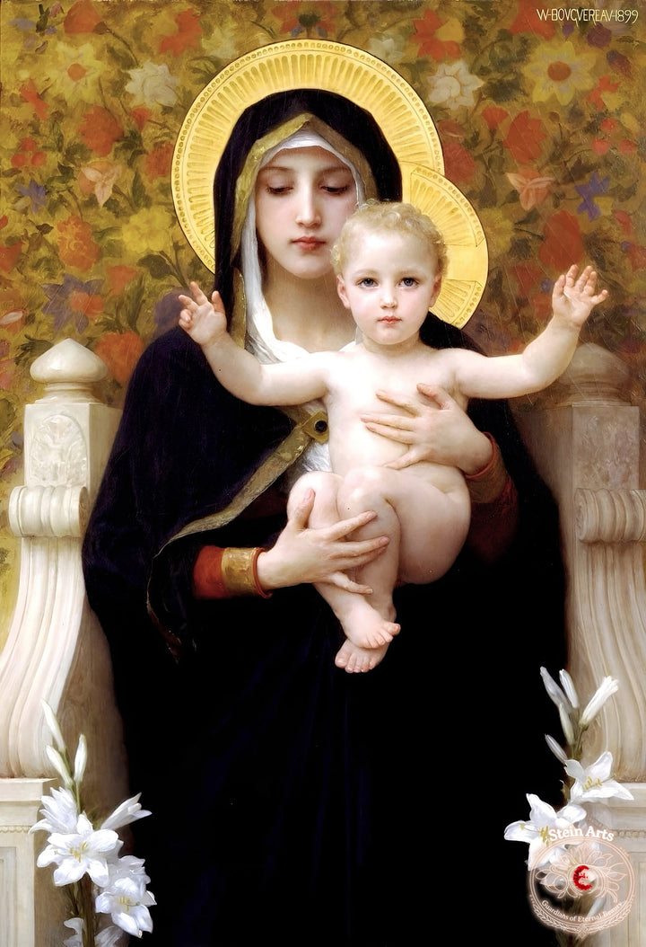 Die Jungfrau der Lilien von Bouguereau