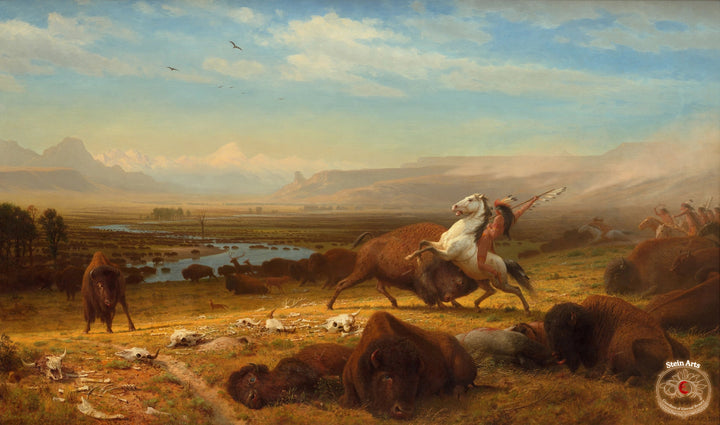 Die letzten Büffel von Albert Bierstadt