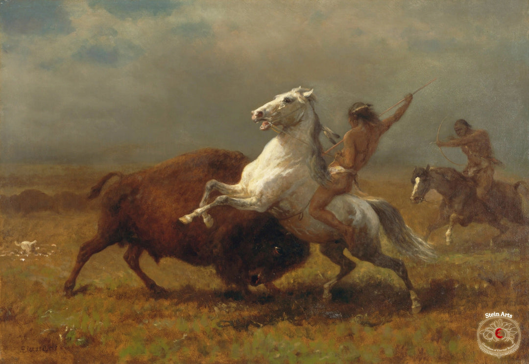 Die letzten Büffel von Albert Bierstadt