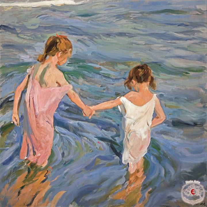 Mädchen im Meer von Joaquín Sorolla