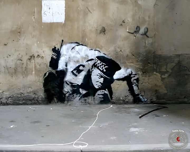 Der schnorchelnde Cop von Banksy