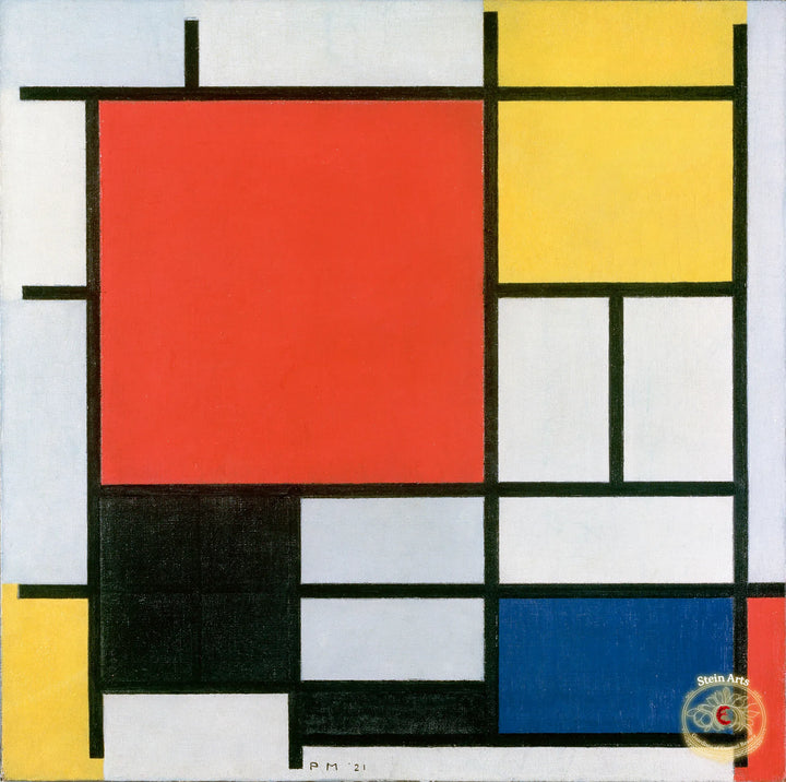 Komposition in Rot, Gelb, Blau und Schwarz - Mondrian