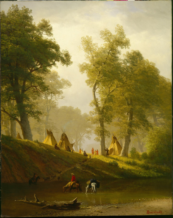 Wolf River, Kansas - Albert Bierstadt