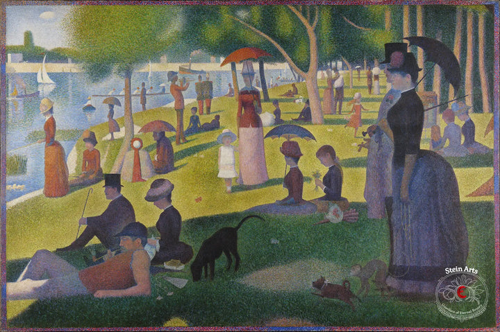 Ein Sonntagnachmittag auf der Insel La Grande Jatte von Georges Seurat