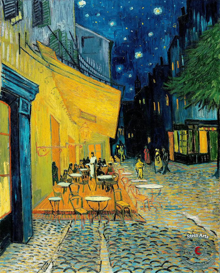Caféterrasse am Abend von Van Gogh
