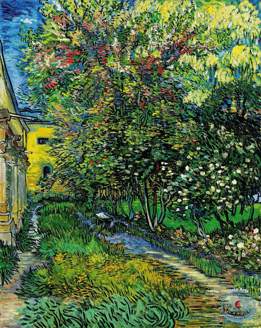 Der Garten des Asyls in Saint-Rémy von Van Gogh