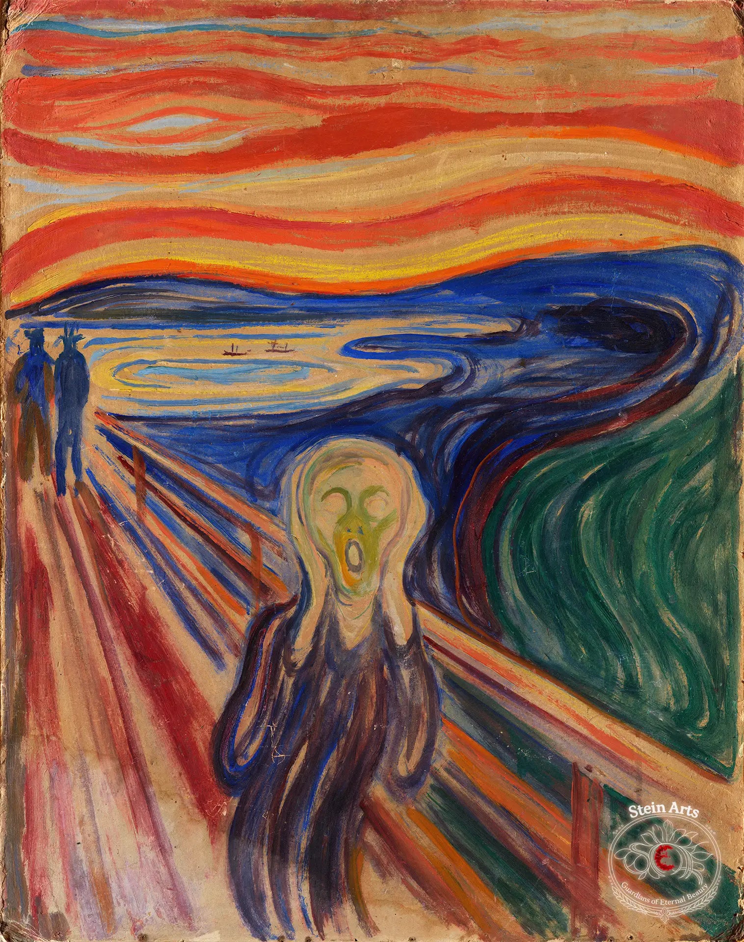Der Schrei, Munch, Expressionismus, Ölgemälde – Stein-Arts