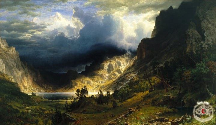 Sturm in den Rocky Mountains, Mt. Rosalie von Albert Bierstadt