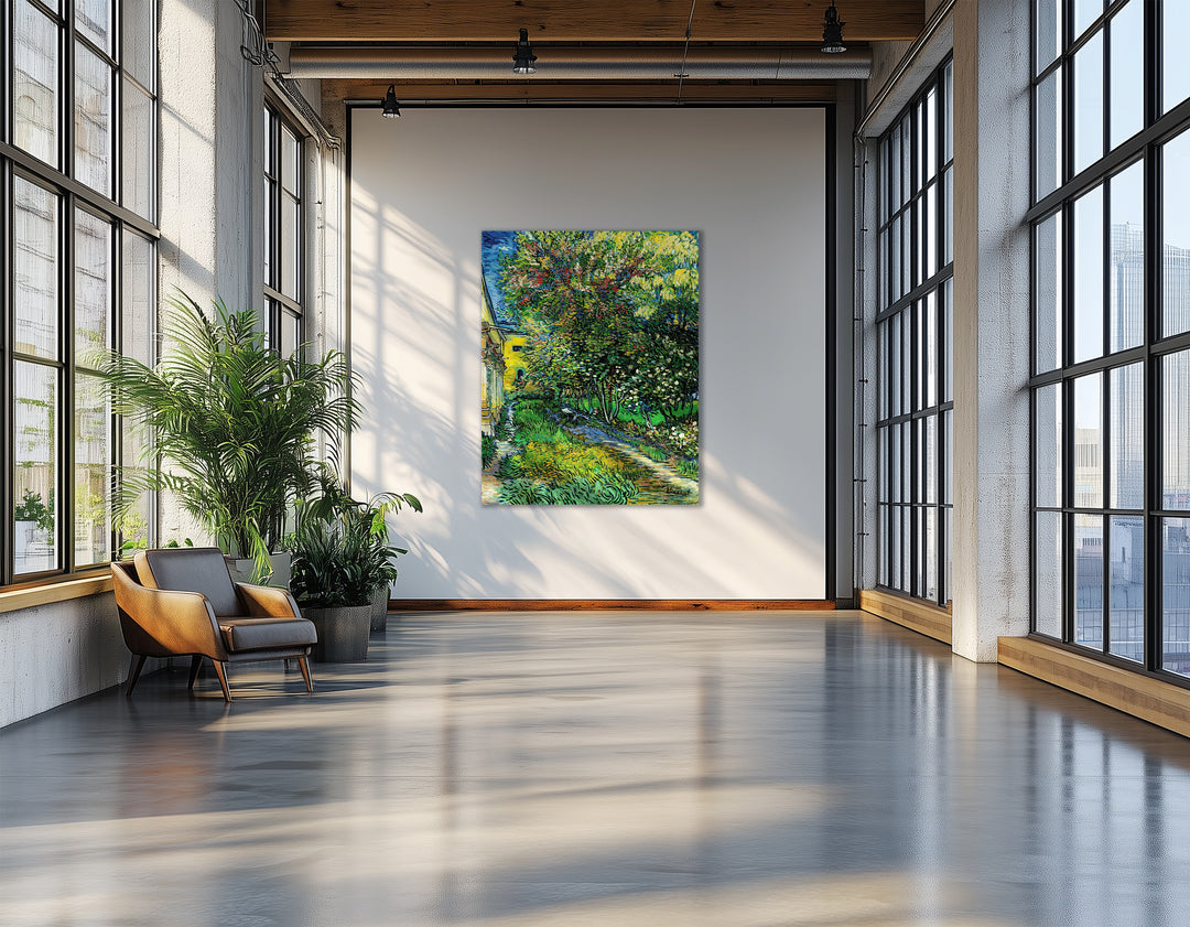 Der Garten des Asyls in Saint-Rémy - Van Gogh