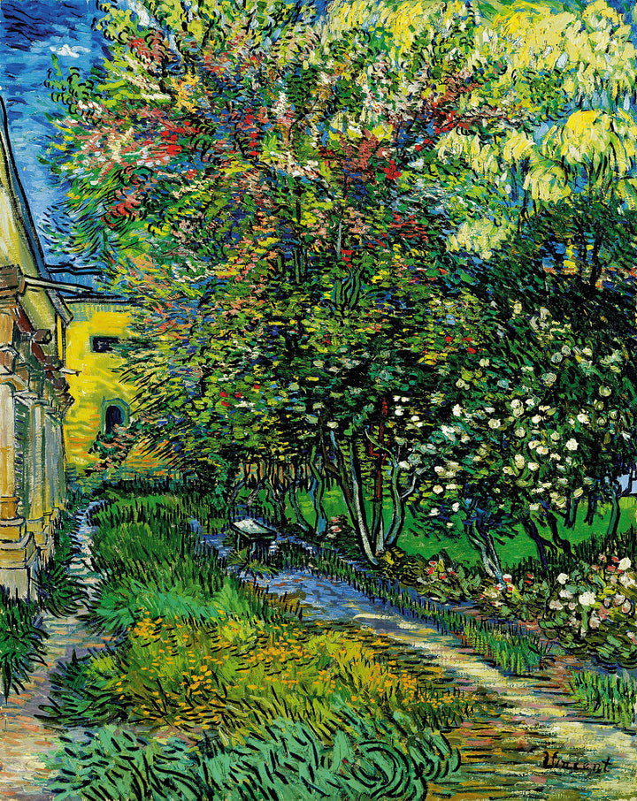 Der Garten des Asyls in Saint-Rémy - Van Gogh